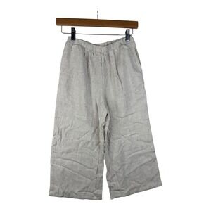 New Franki by Francesca's Youth Wide‎ Leg Pull On Pants size 10 Beige